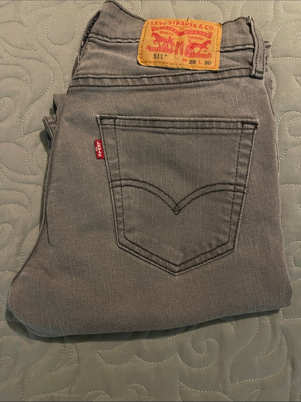 Levi's 511 Slim Straight Jeans in Grey 29 x 30
